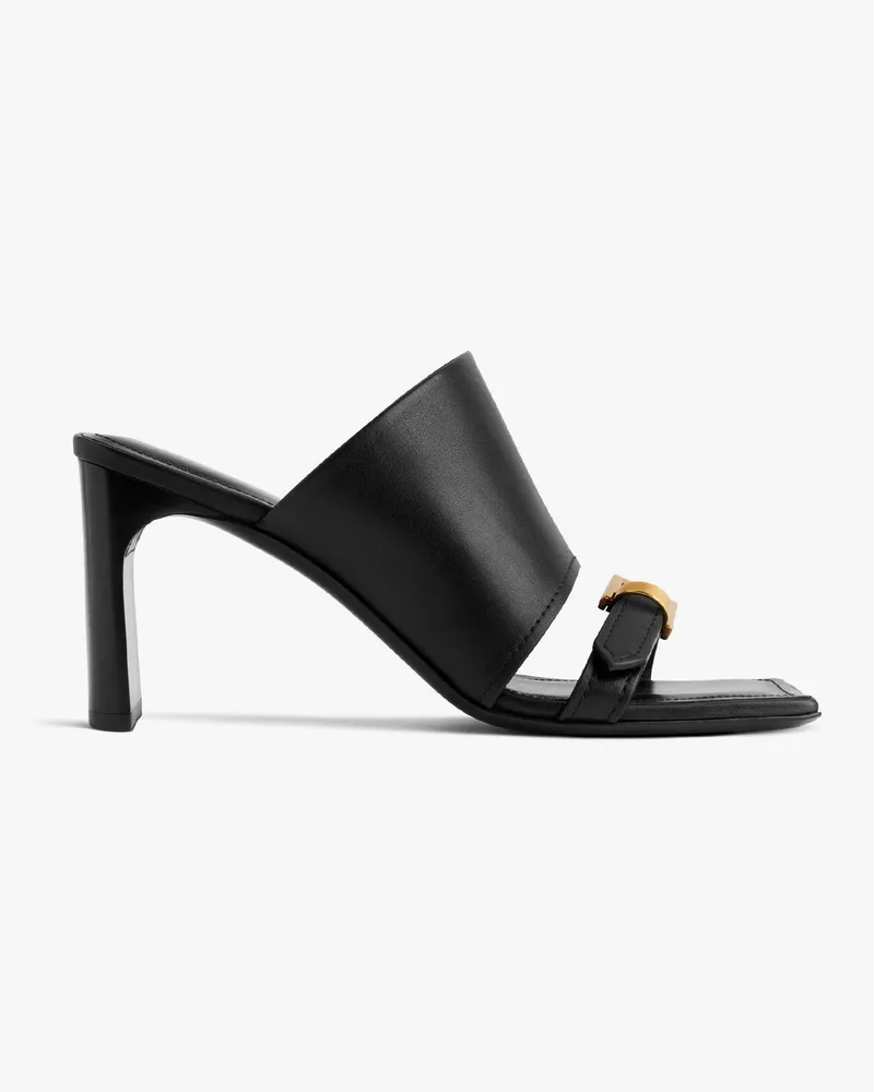 Balenciaga Bel air leather sandals -  - gender_Woman Black