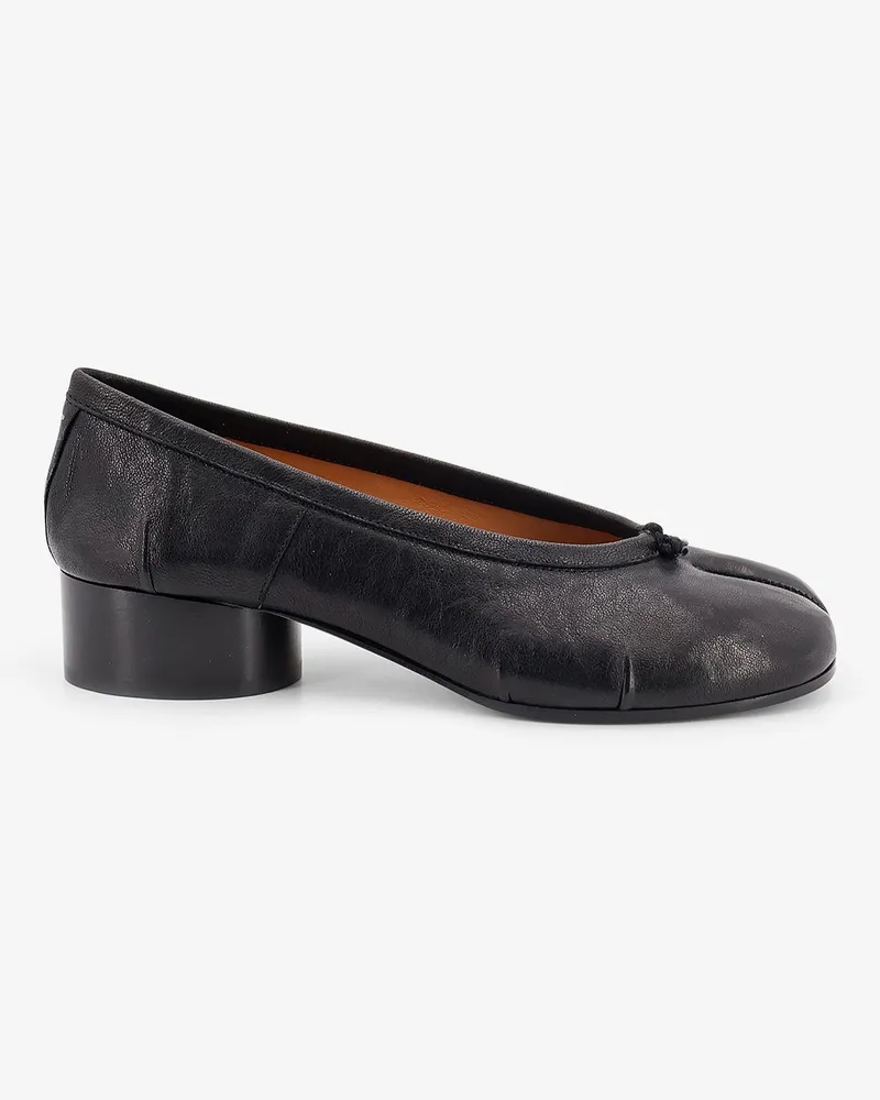 Maison Margiela Leather Tabi Ballet Flats -  - gender_Woman Black