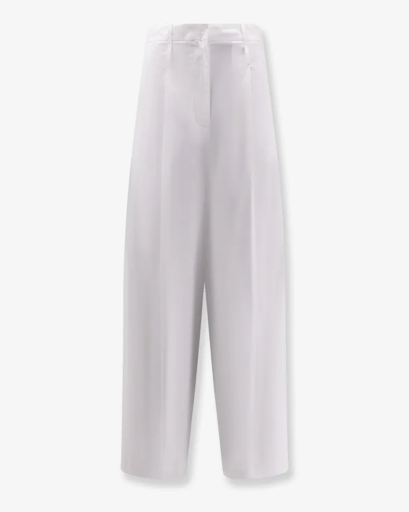 ALYSI Cotton trousers -  - gender_Woman White