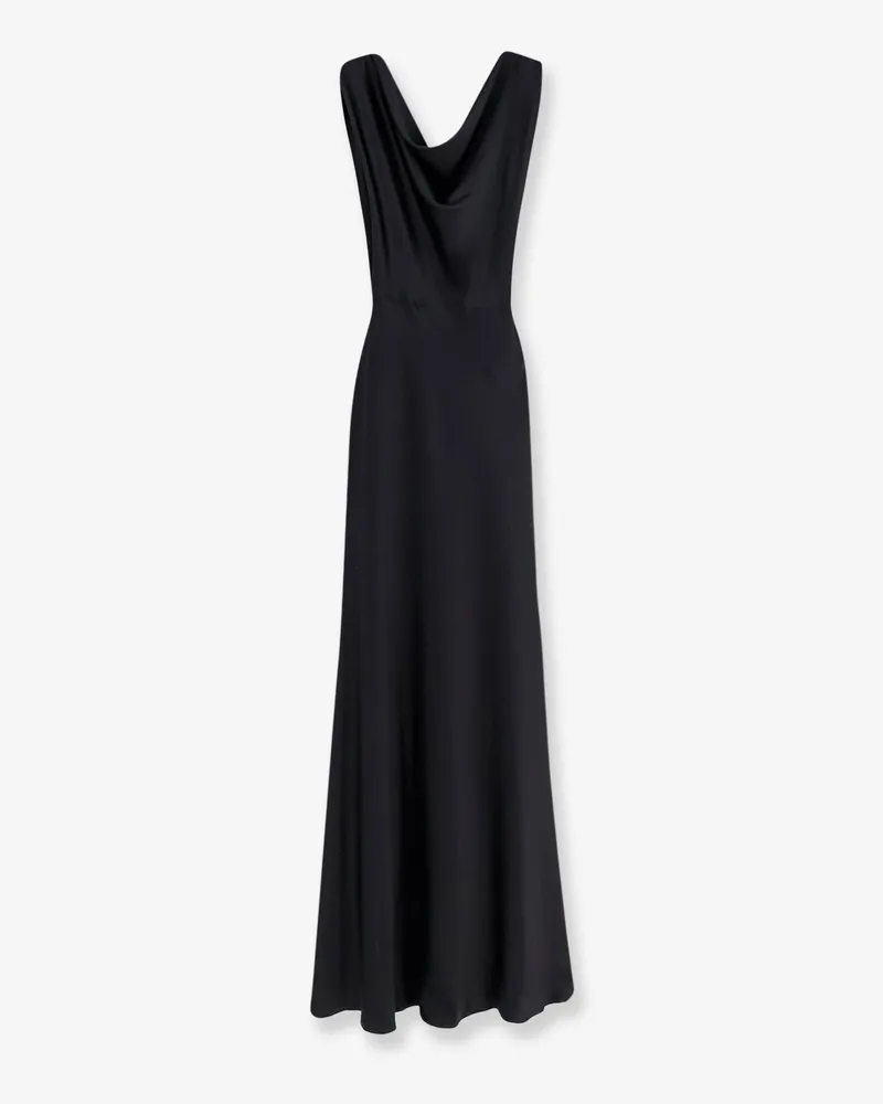 ACTUALEE Satin long dress -  - gender_Woman Black