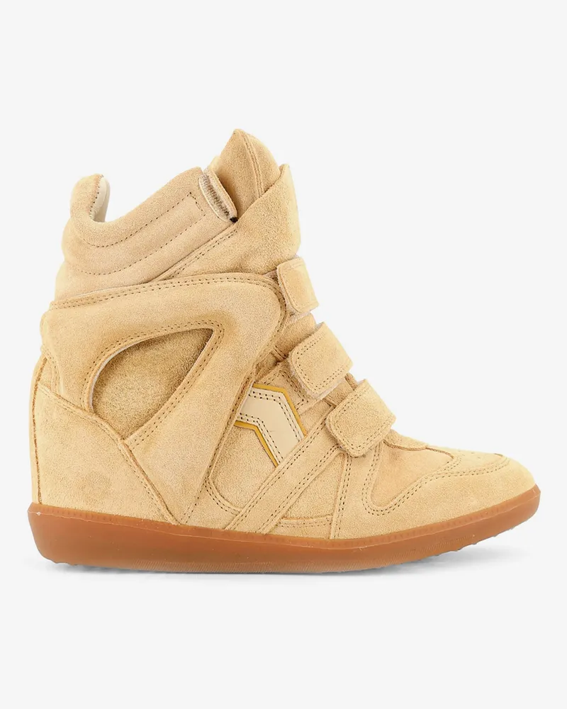 Isabel Marant Bekett suede and leather sneakers -  - gender_Woman Beige