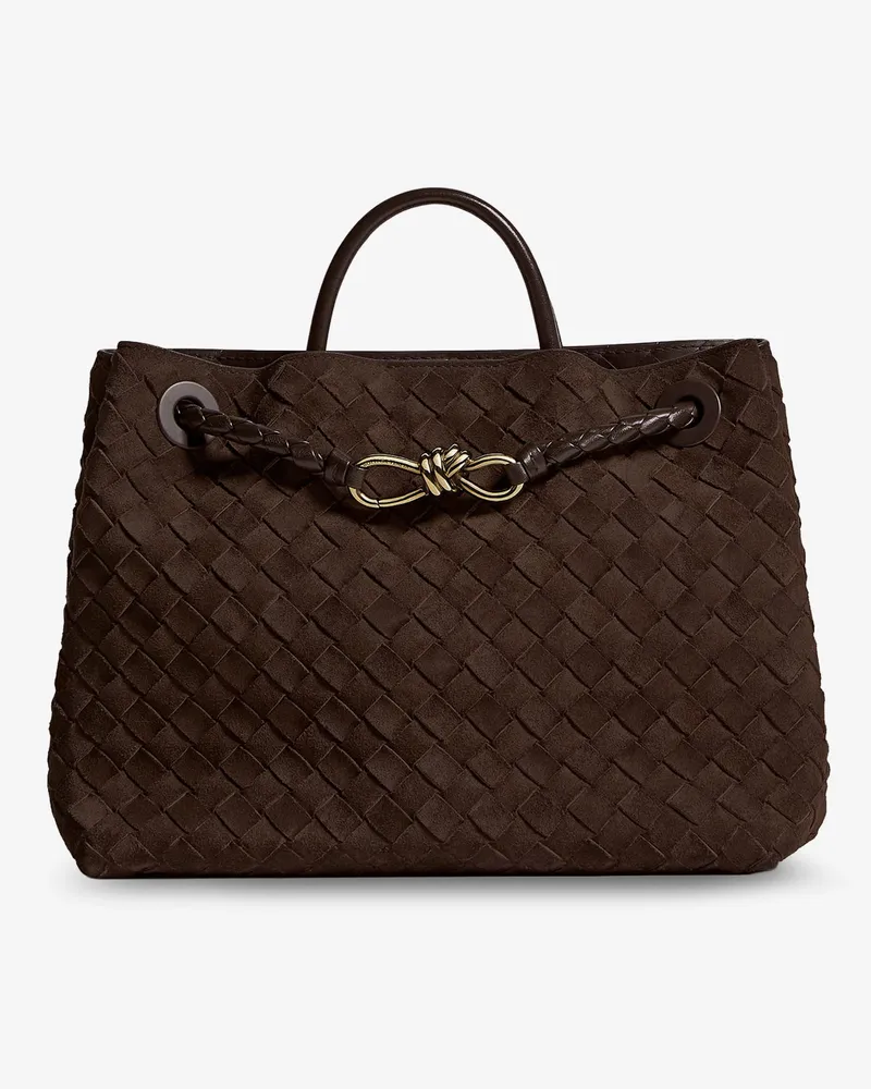 Bottega Veneta Andiamo Medium Suede Handbag -  - gender_Woman Brown