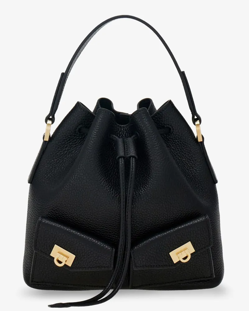 Ferragamo Leather bucket bag -  - gender_Woman Black