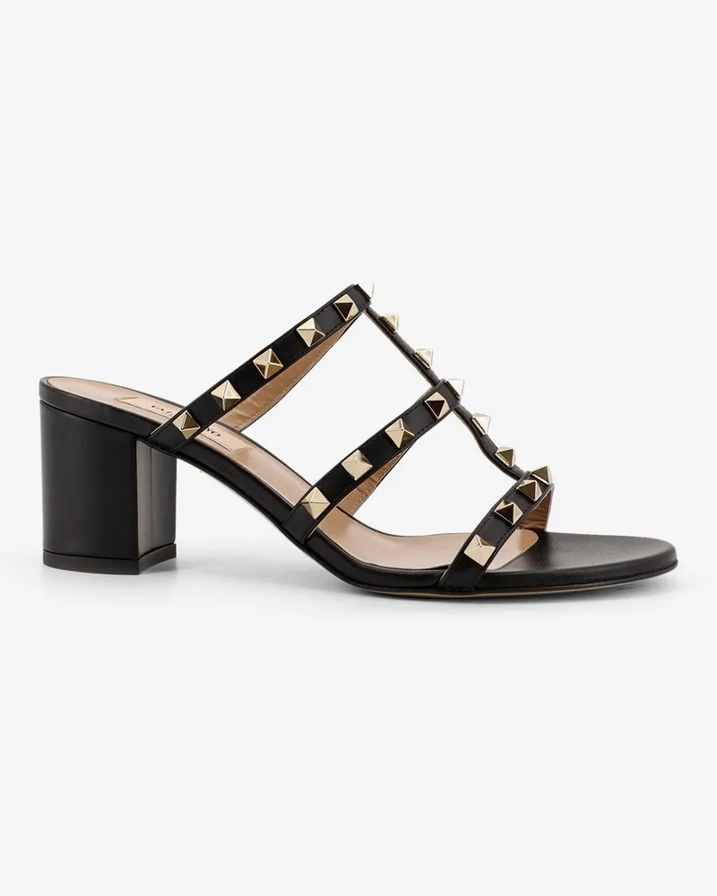 Valentino Garavani Rockstud Slide leather sandals -  - gender_Woman Black