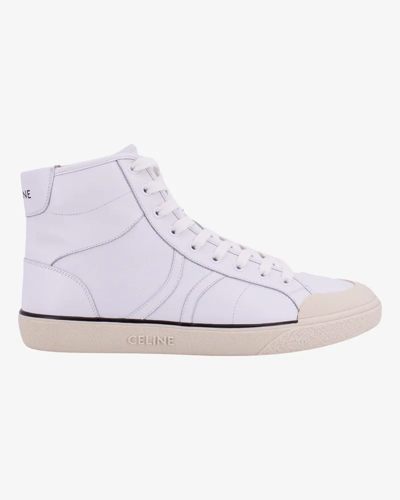 Celine Leather sneakers with  detail - CELINE - gender_Man White