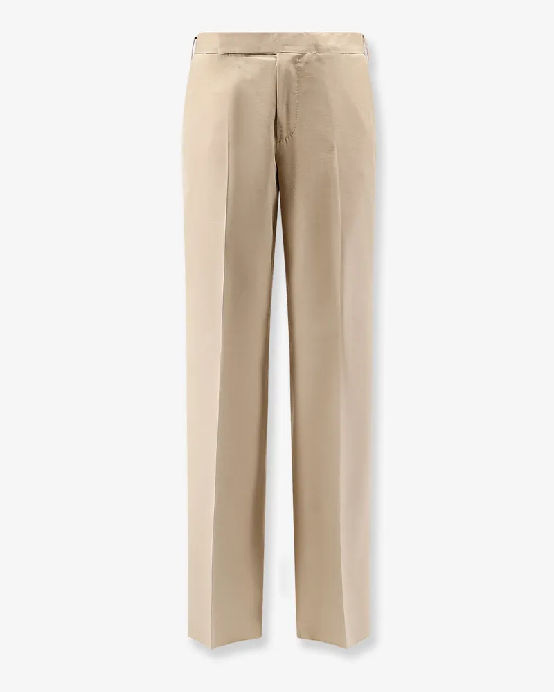 LARDINI Palu viscose and silk trousers -  - gender_Man Beige