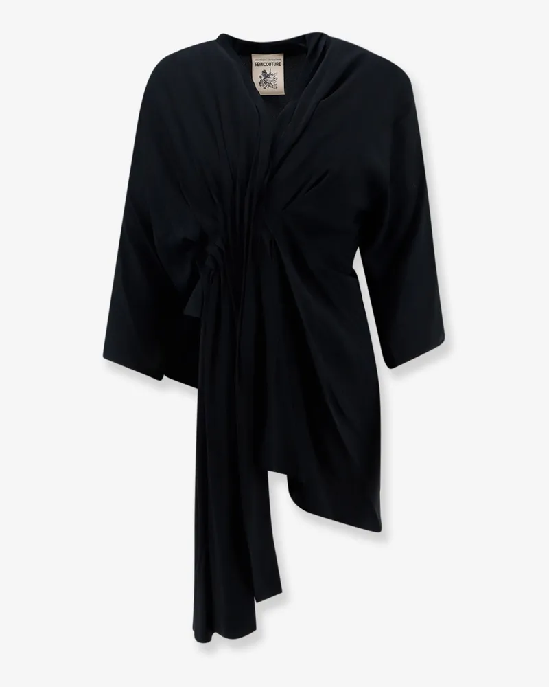 Semicouture Silk blend top -  - gender_Woman Black