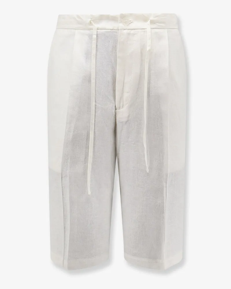 Hevò Torre Lapillo linen and viscose shorts -  - gender_Man White