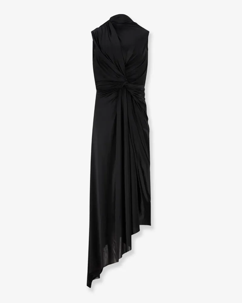 Balenciaga Stretch fabric long asymmetrical dress -  - gender_Woman Black