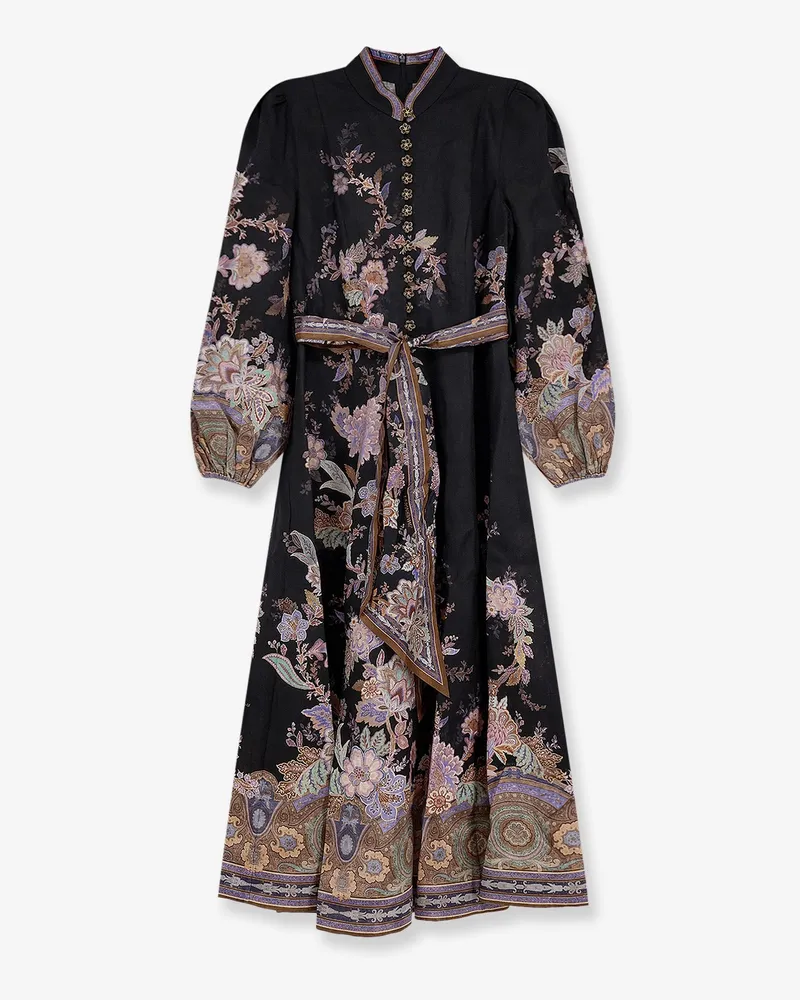 Zimmermann Luna Button linen dress -  - gender_Woman Purple