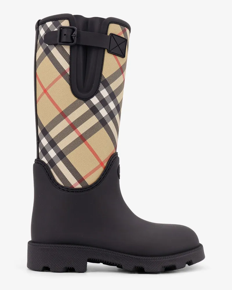 Burberry Marsh Stamp rubber high boots -  - gender_Woman Black