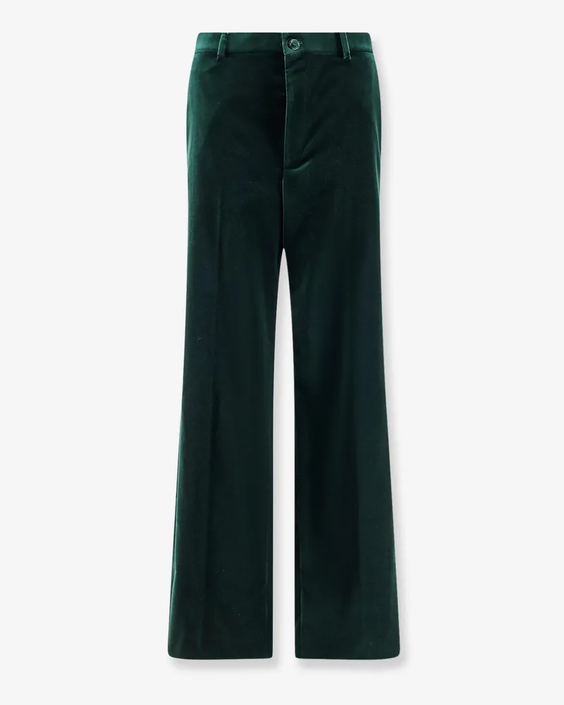 Gucci Velvet trousers -  - gender_Woman Green