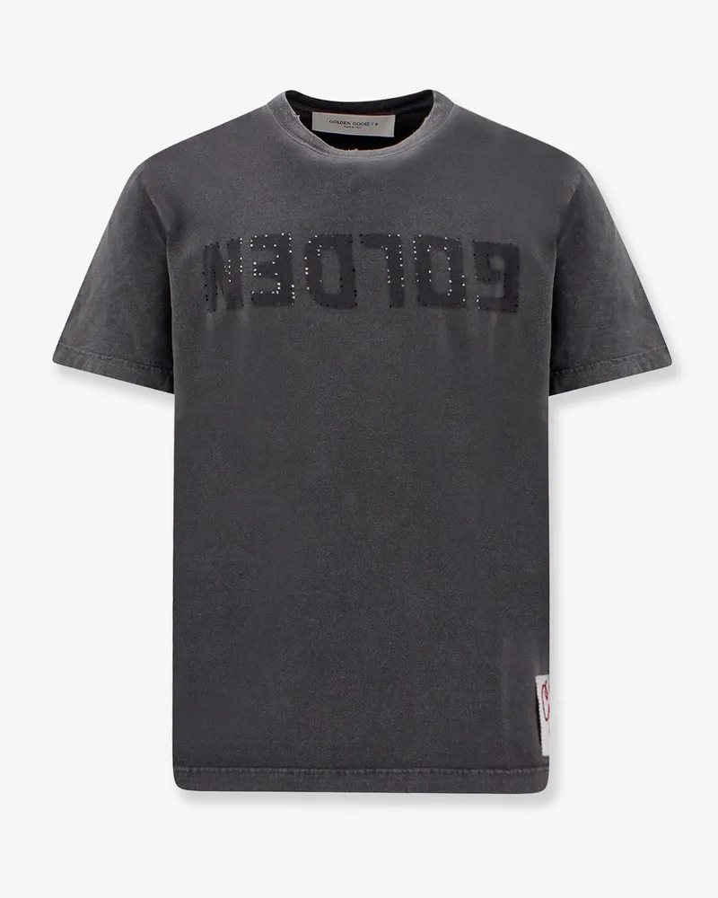 Golden Goose Regular Distressed cotton t-shirt -  - gender_Man Grey