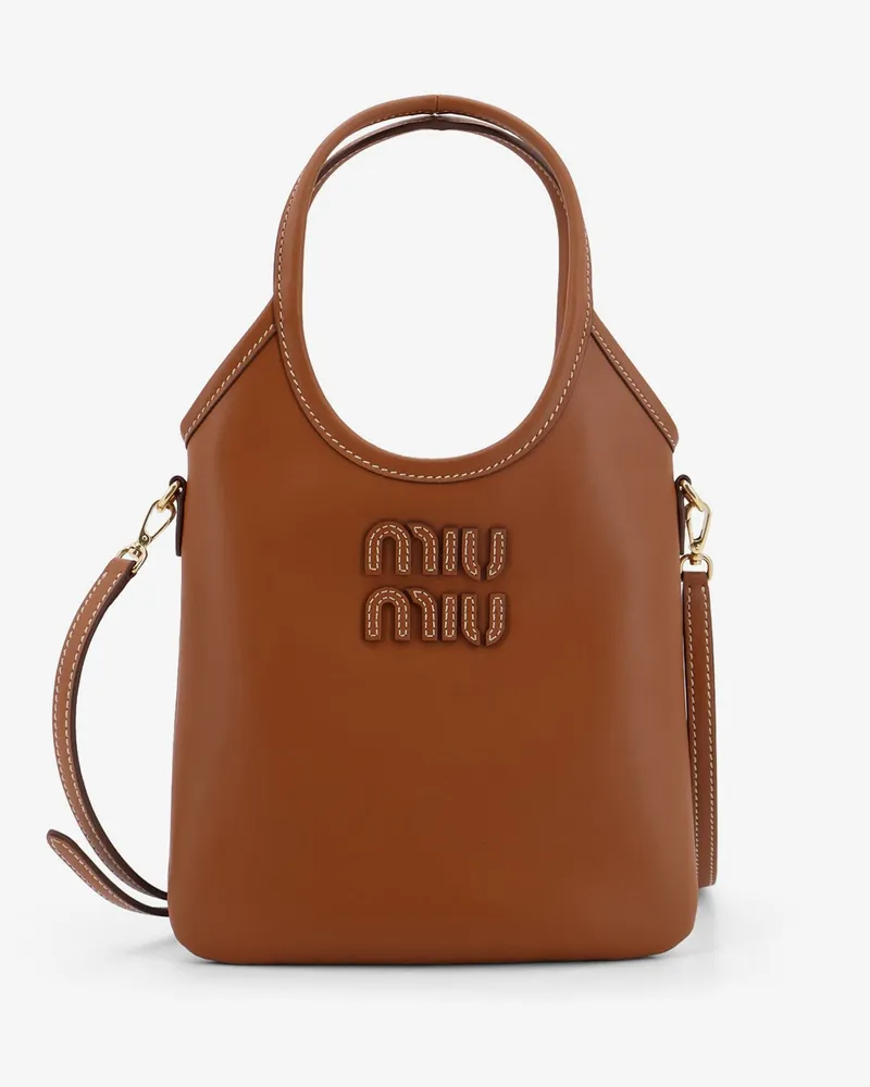 Miu Miu Ivy leather crossbody bag -  - gender_Woman Brown