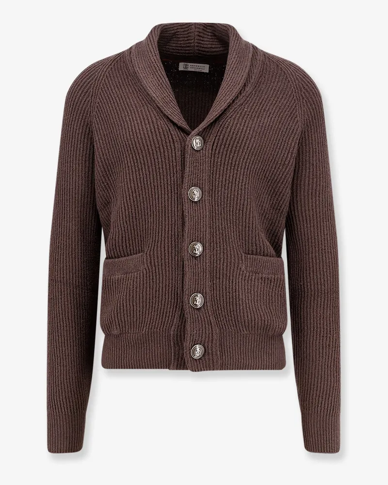 Brunello Cucinelli Cotton cardigan -  - gender_Man Brown