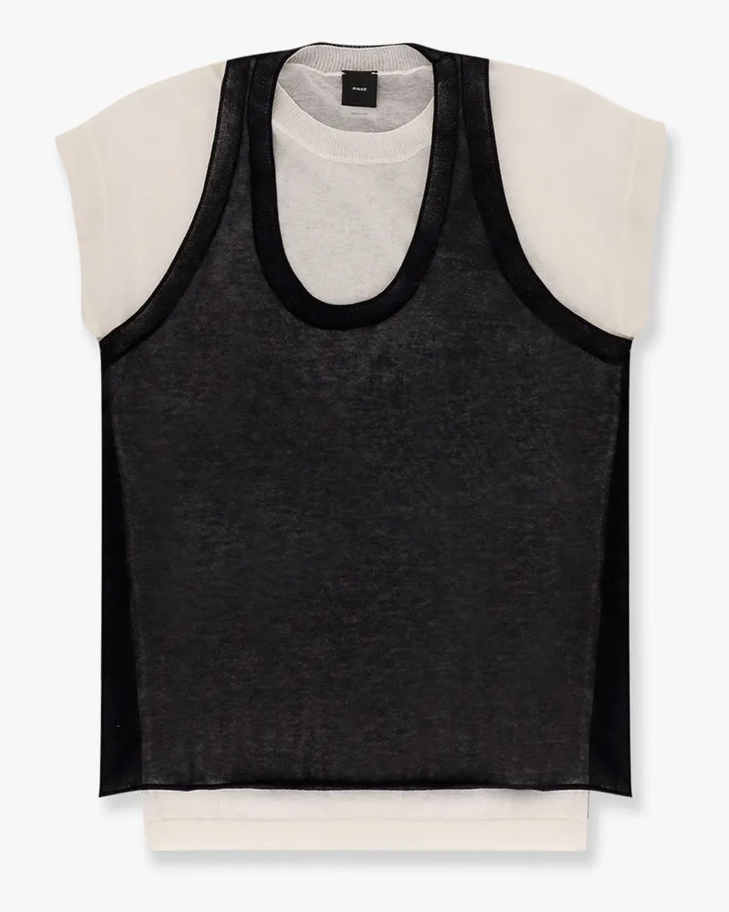 Pinko Mark cotton blend t-shirt with combined top -  - gender_Woman 