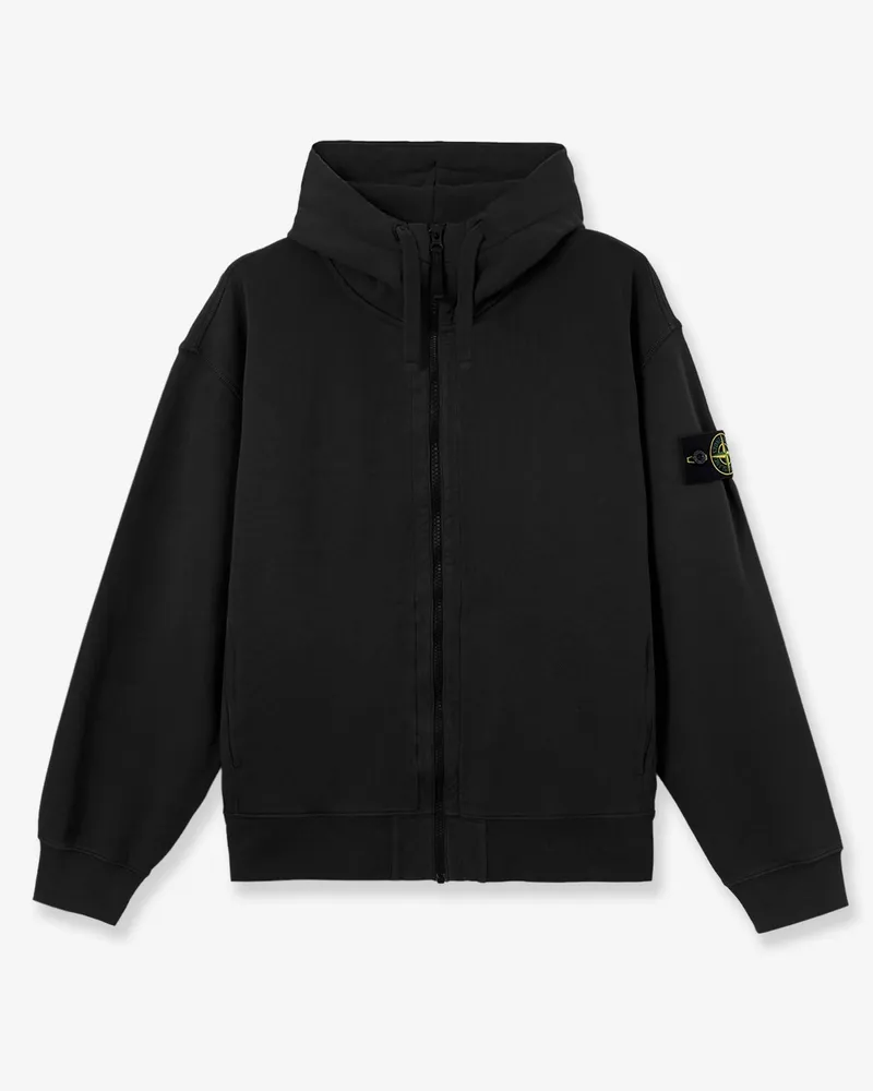 Stone Island Oversized organic cotton sweatshirt -  - gender_Man Black