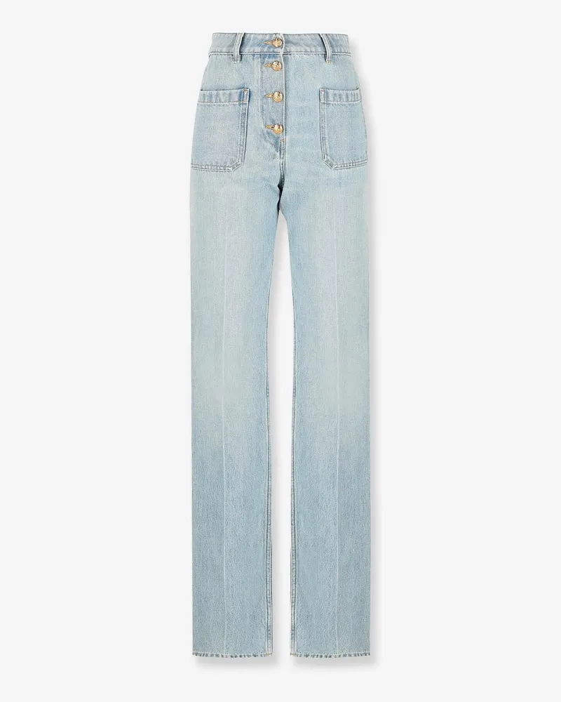 Valentino Garavani Chez  cotton jeans - VALENTINO - gender_Woman Blue