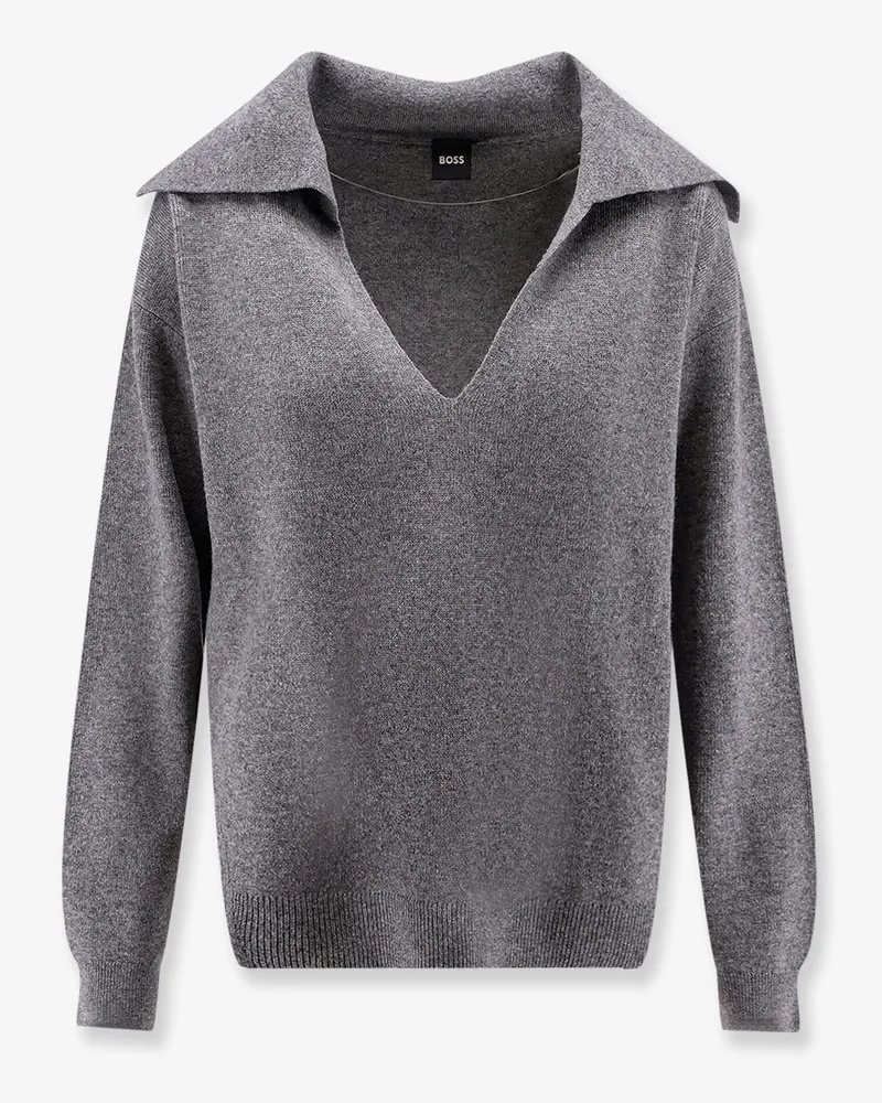 HUGO BOSS Wool and cashmere sweater -  - gender_Woman Grey