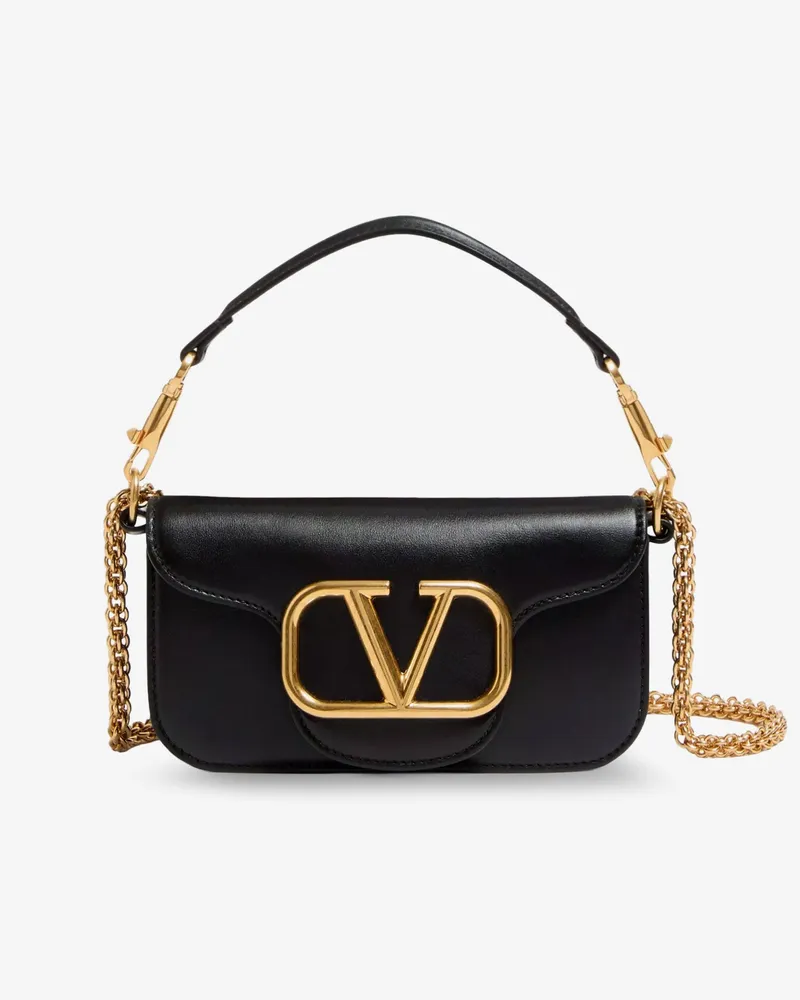 Valentino Garavani Locò leather shoulder bag -  - gender_Woman Black