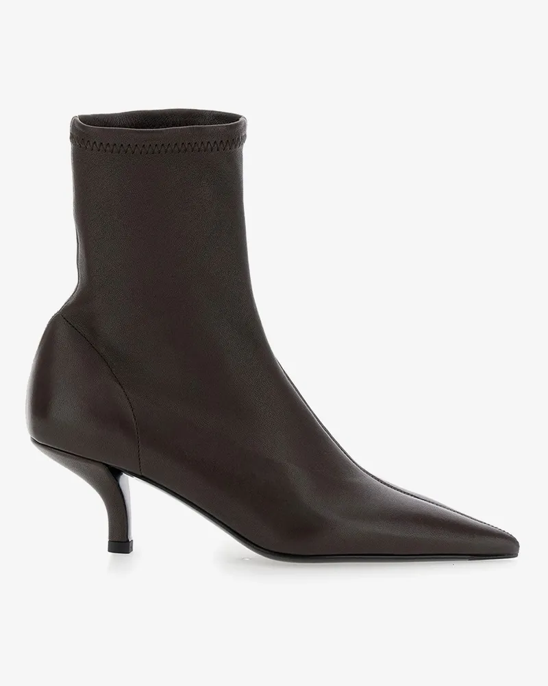 Totême Leather ankle boots -  - gender_Woman Brown