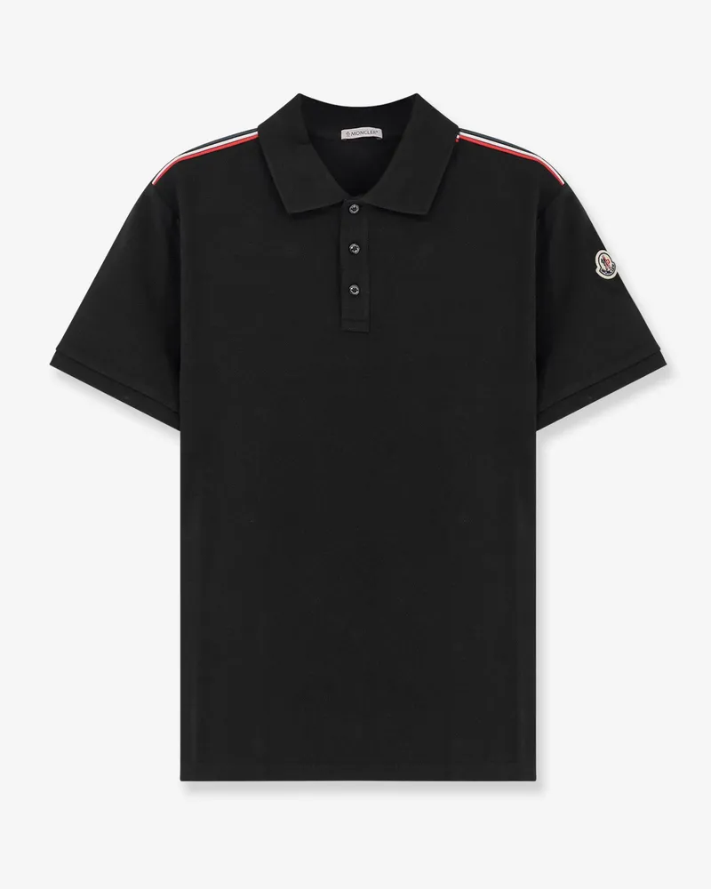 Moncler Cotton Polo Shirt -  - gender_Man Black