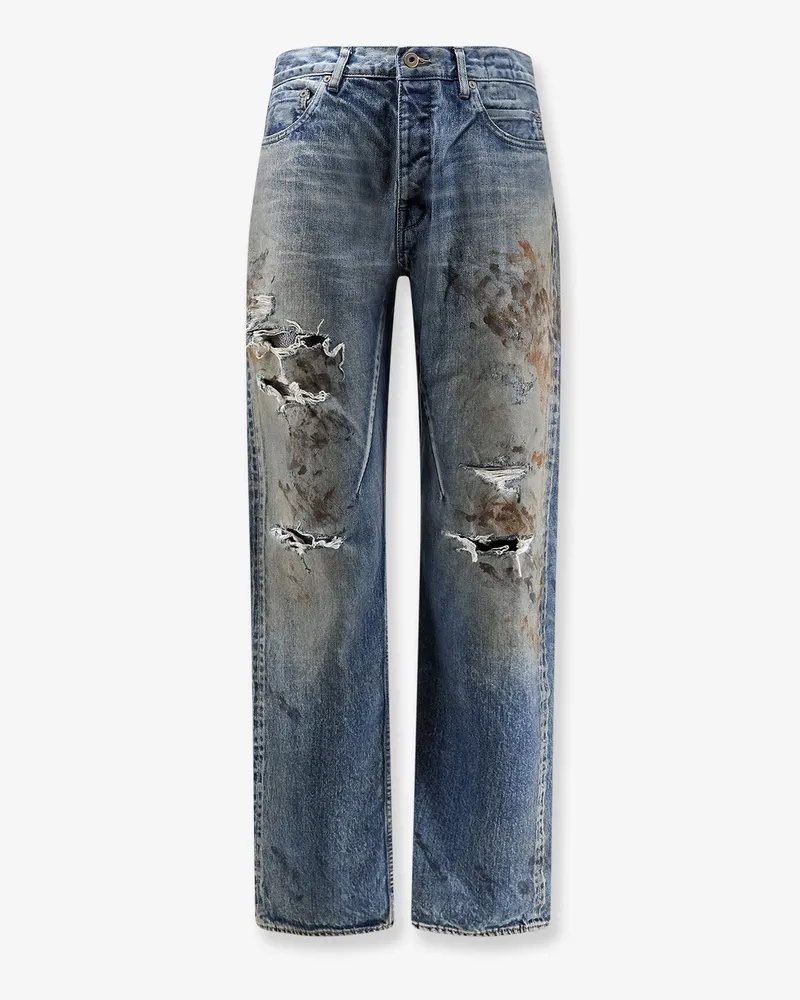 DRKSHDW by Rick Owens Jeans with Used Effect -  - gender_Man Blue
