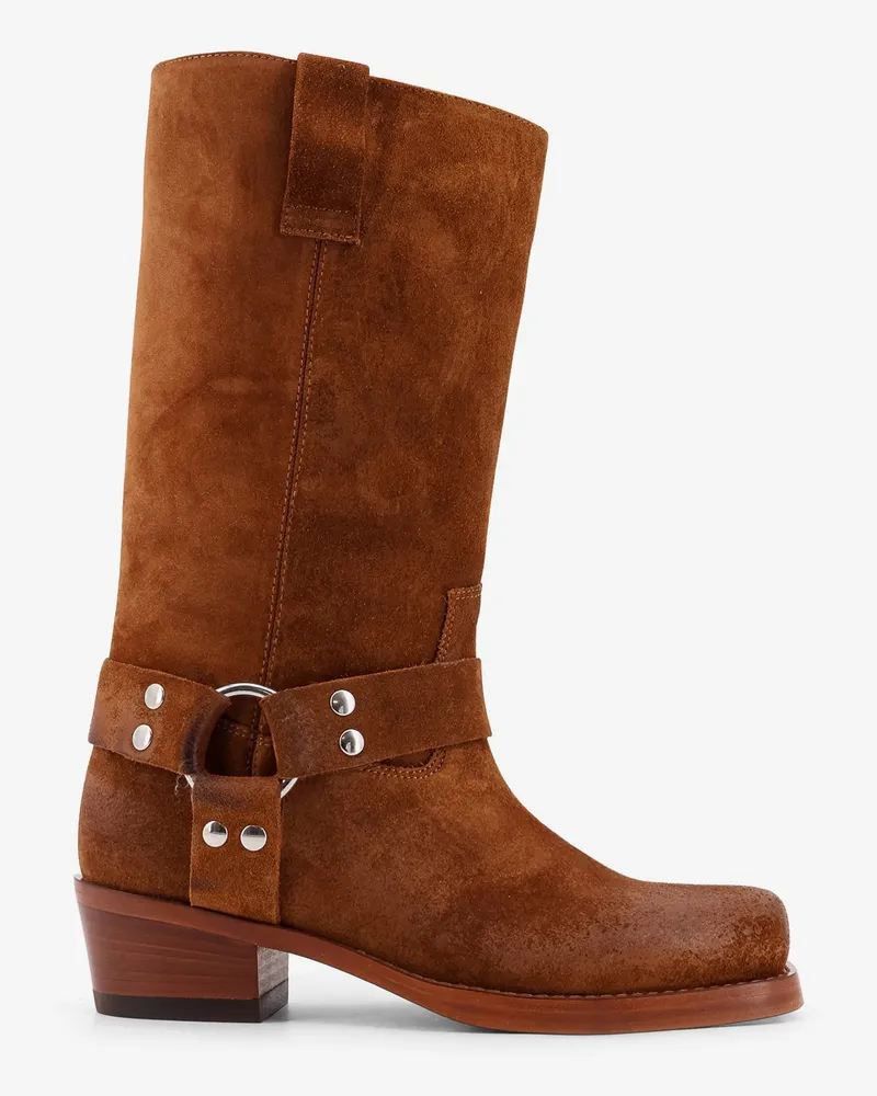Paris Texas Waxed suede boots -  - gender_Woman Brown
