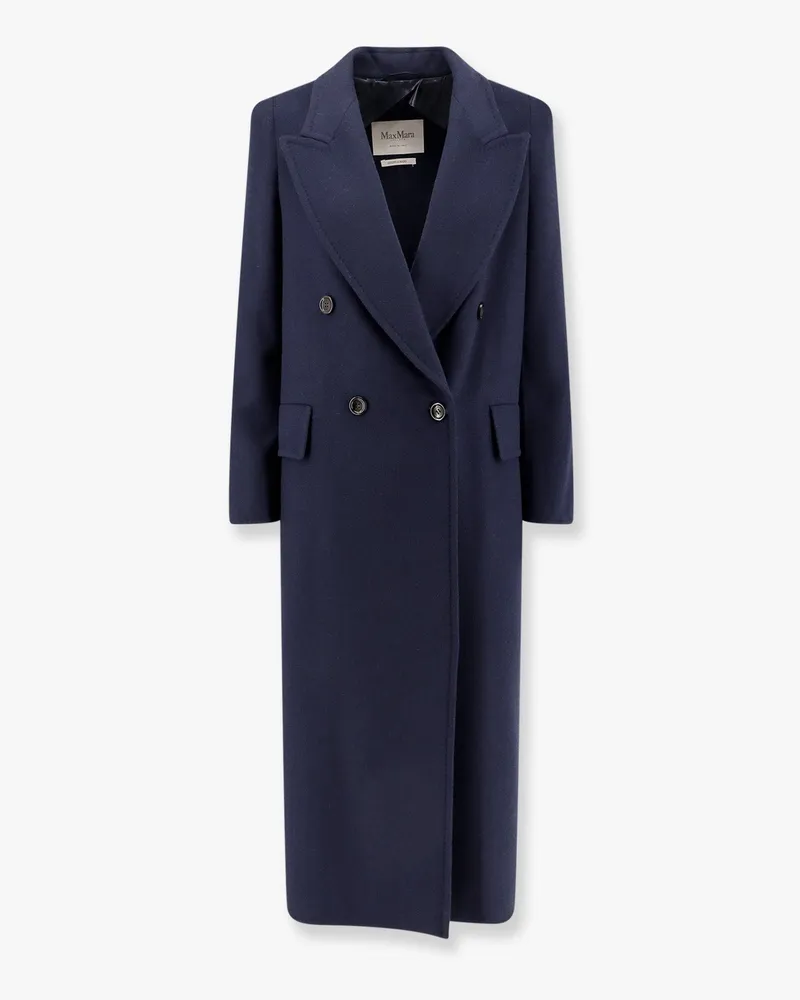Max Mara Albania 1234  sfilata virgin wool and cashmere coat - MAX MARA - gender_Woman Blue