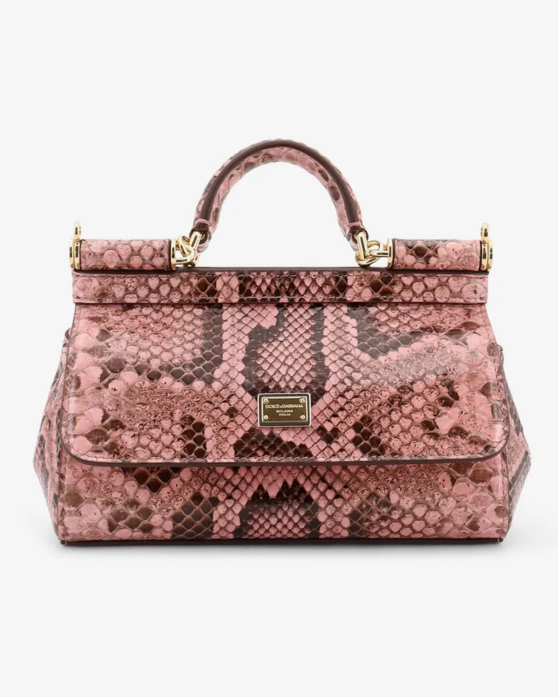 Dolce & Gabbana Sicily python handbag -  - gender_Woman Pink