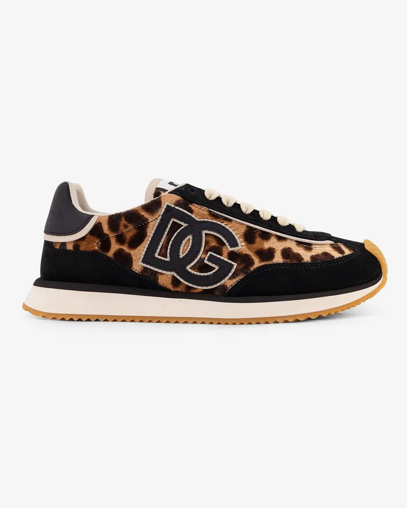 Dolce & Gabbana Suede sneakers with animal print -  - gender_Woman Animal