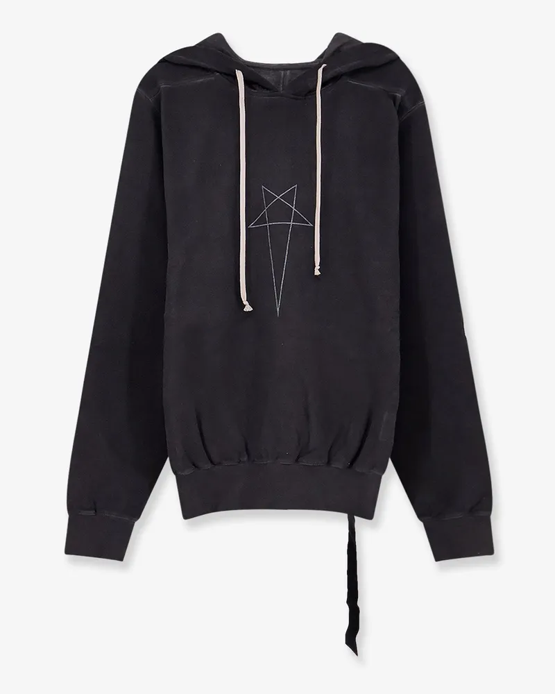 DRKSHDW by Rick Owens Oversized organic cotton hoodie -  - gender_Man Black