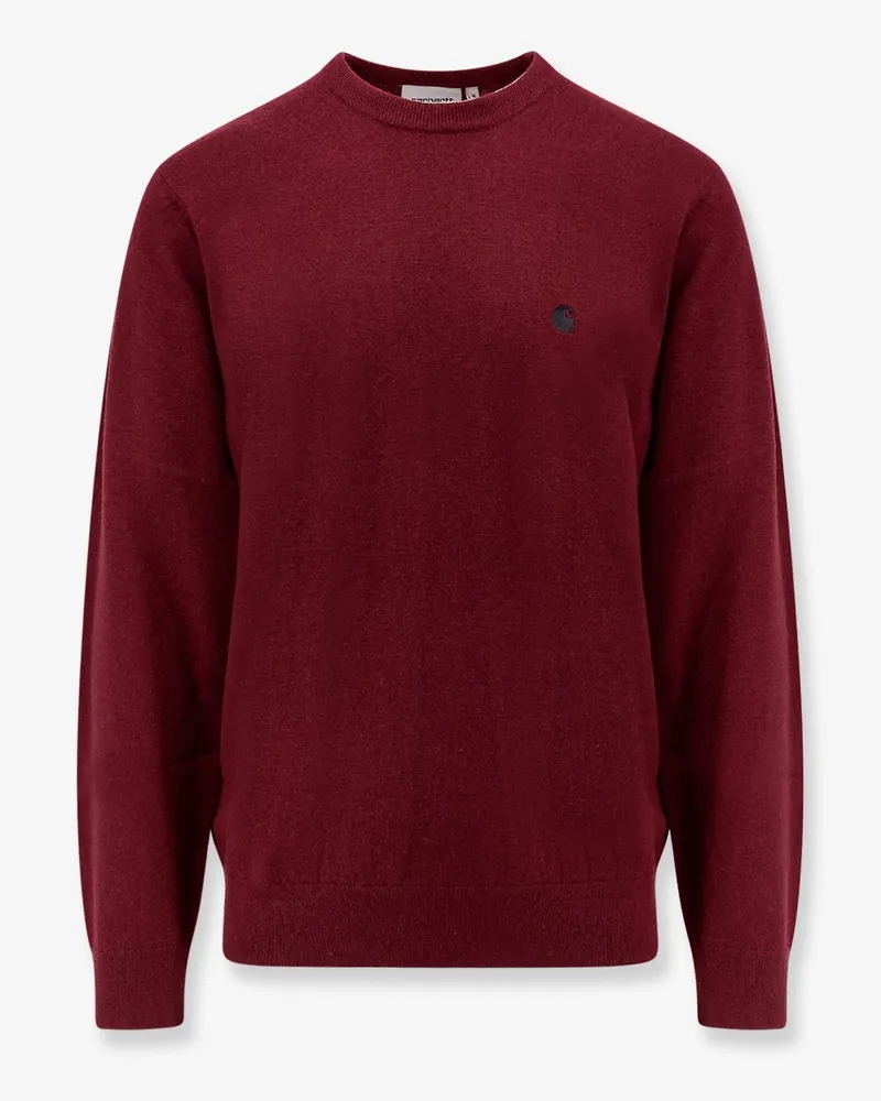 Carhartt WIP Wool sweater with logo embroidery -  - gender_Man Red