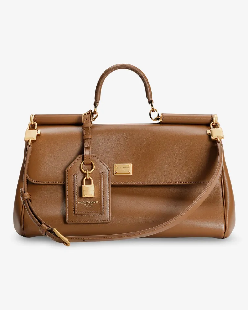 Dolce & Gabbana My Sicily leather shoulder bag -  - gender_Woman Brown