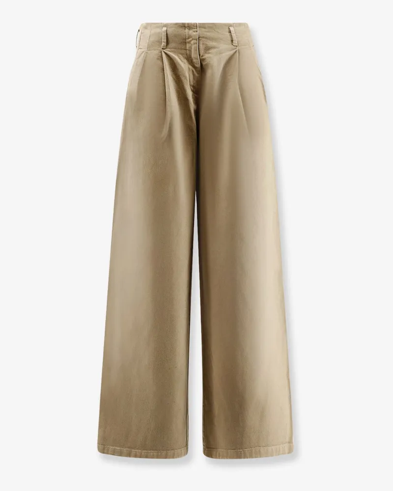 Golden Goose Flavia cotton blend trousers -  - gender_Woman Green