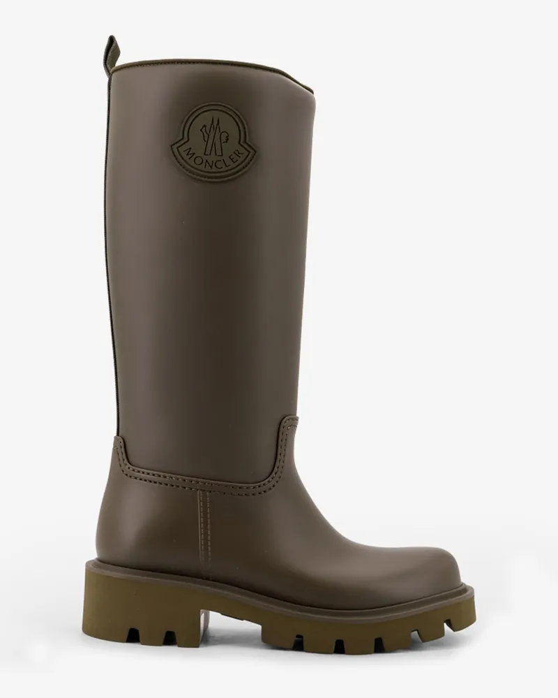 Moncler Kickstream High rubber rainboots -  - gender_Woman Brown