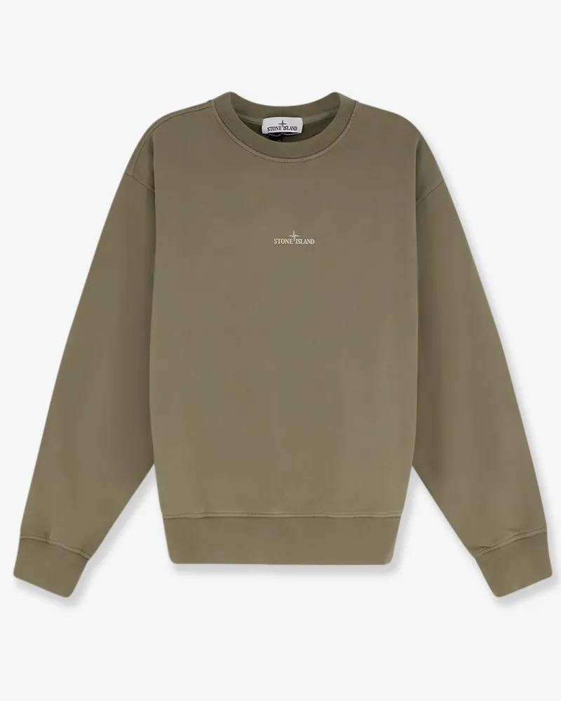 Stone Island Organic cotton sweatshirt with Logo print -  - gender_Man Green