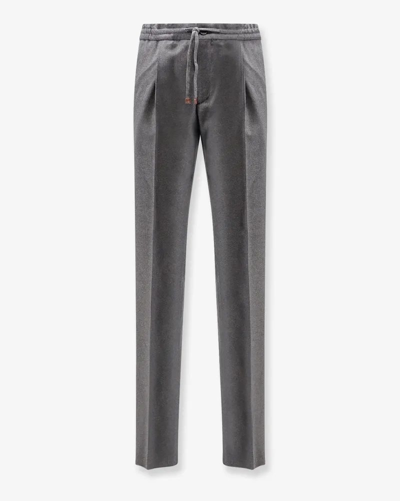 Incotex Virgin wool trousers with drawstring -  - gender_Man Grey