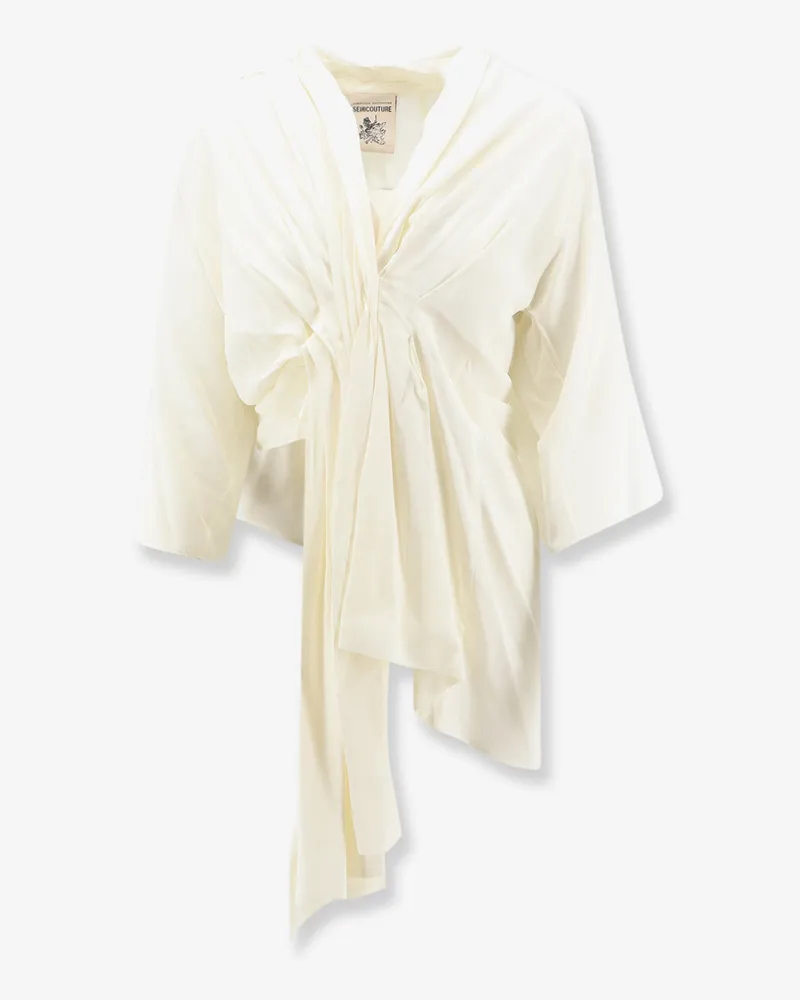 Semicouture Silk blend top -  - gender_Woman White