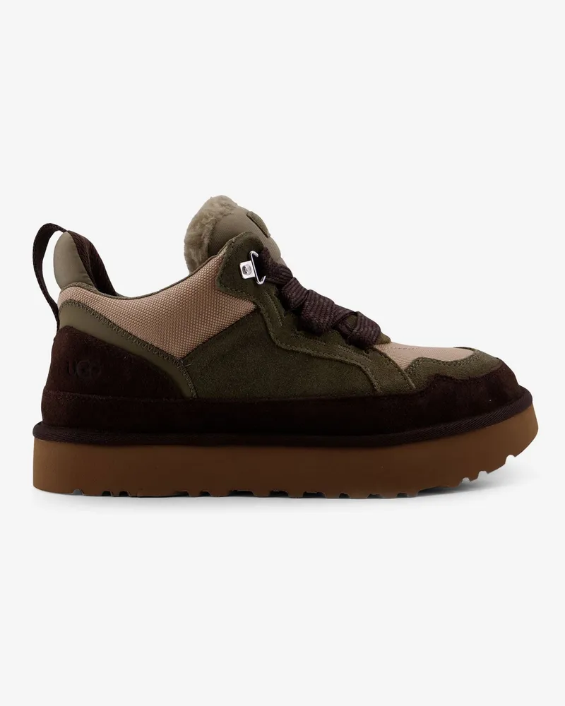 UGG Lowmel suede and nylon sneakers -  - gender_Man Green