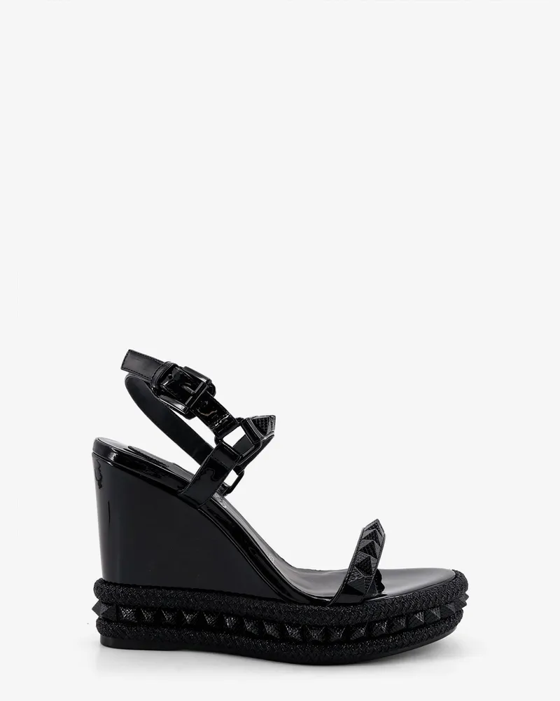 Christian Louboutin Pyra Clou leather sandals -  - gender_Woman Black
