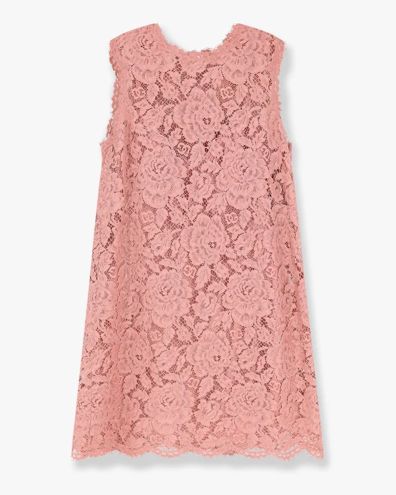 Dolce & Gabbana A line dg floral lace dress -  - gender_Woman Pink