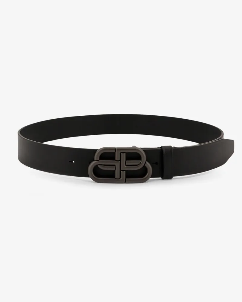 Balenciaga Leather belt -  - gender_Man Black