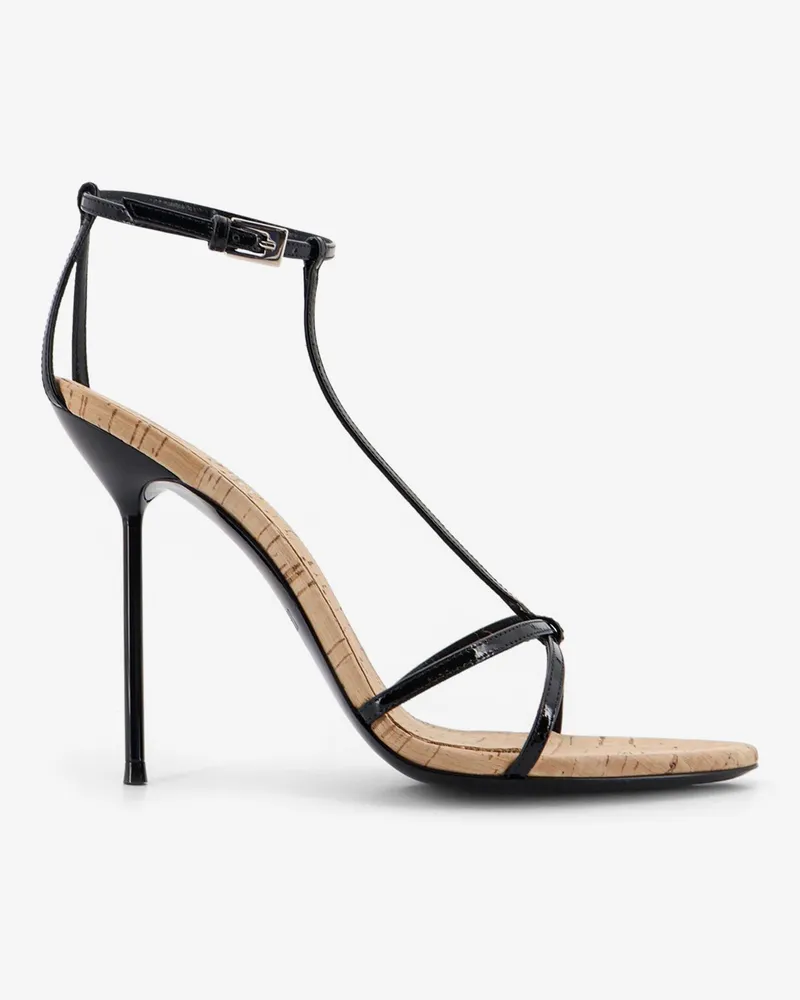 Paris Texas Lidia leather and cork sandals -  - gender_Woman Black