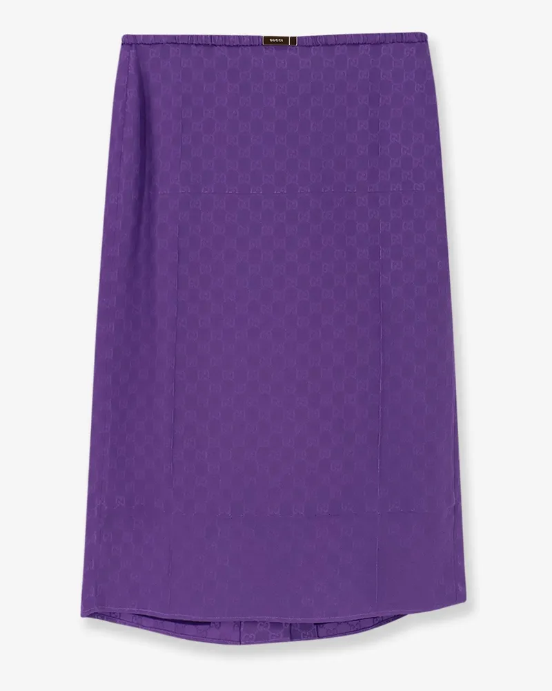 Gucci GG silk skirt -  - gender_Woman Purple
