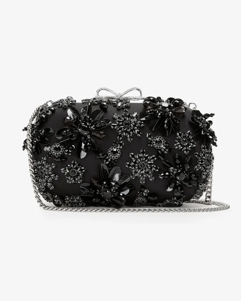Self-Portrait Crystals clutch bag -  - gender_Woman Black