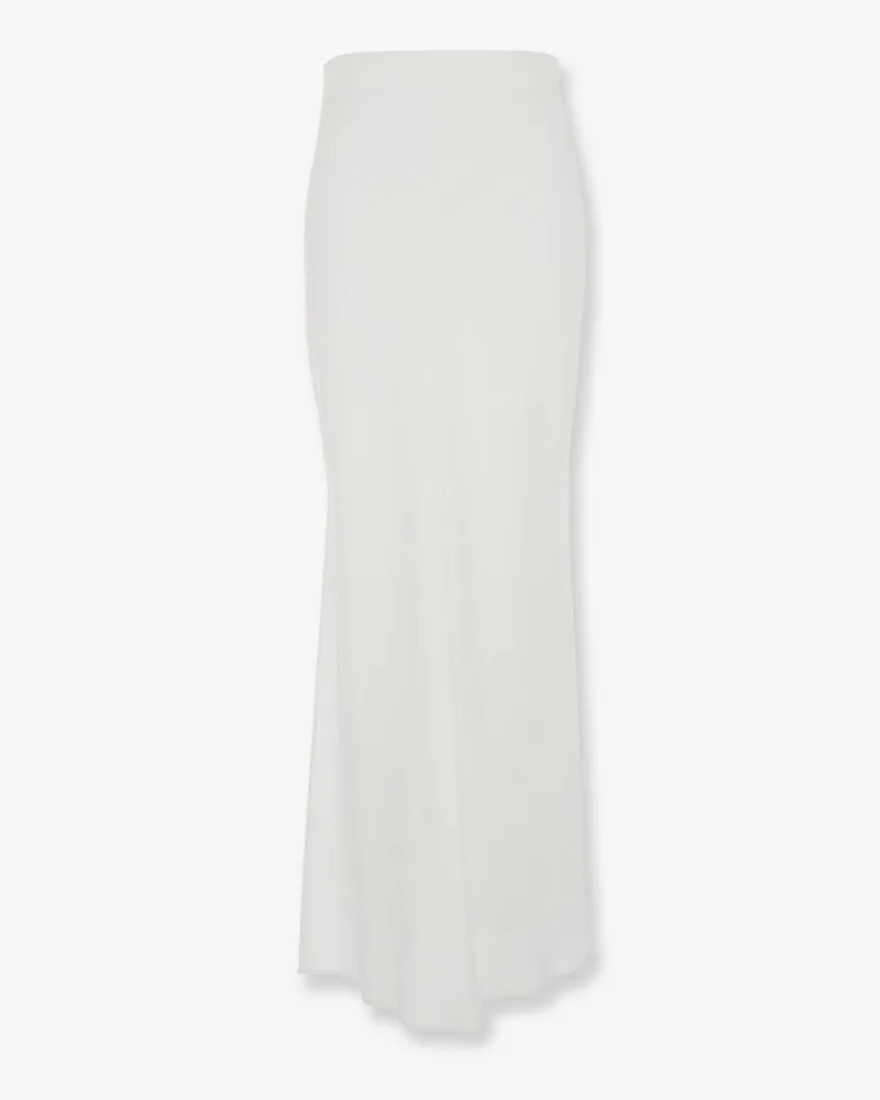 Brunello Cucinelli Satin long skirt -  - gender_Woman White