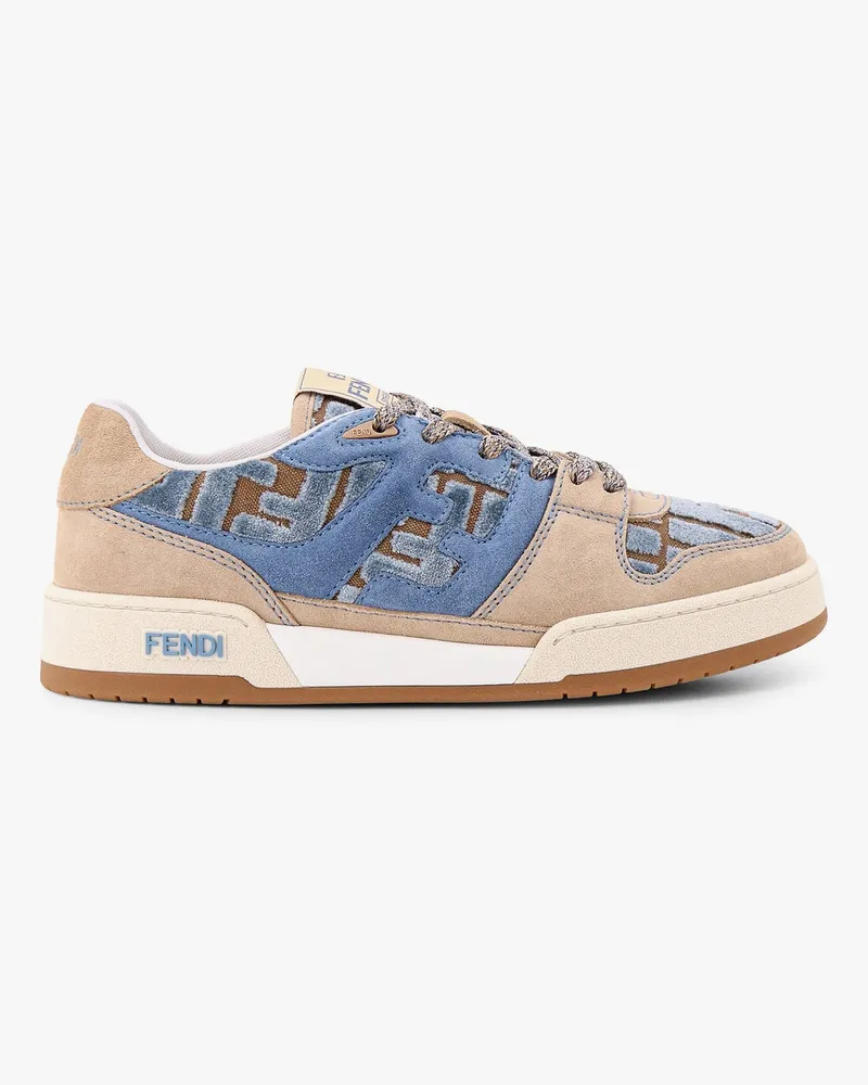Fendi Suede sneakers with ff inserts -  - gender_Woman Blue