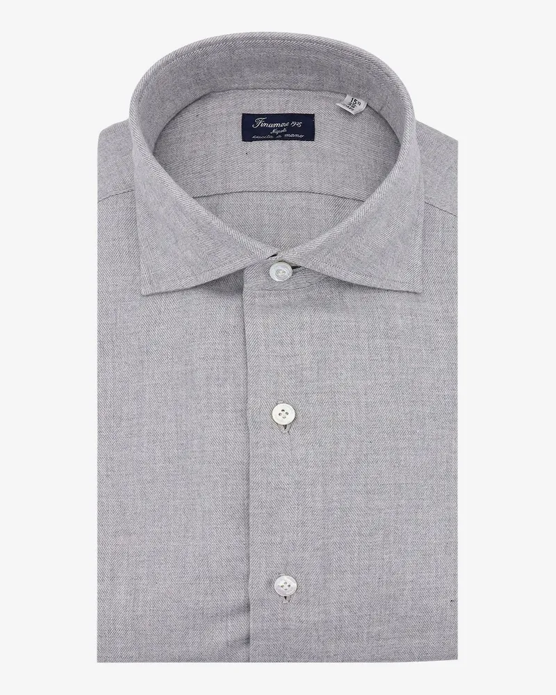 Finamore 1925 Cotton blend shirt -  - gender_Man Grey