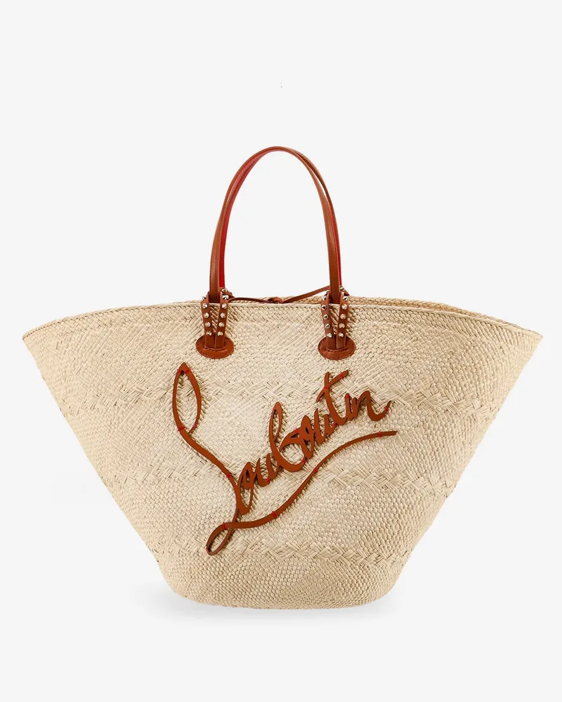 Christian Louboutin Cabata Large rafia shoulder bag -  - gender_Woman Beige